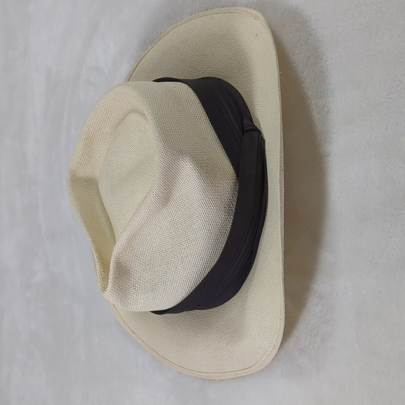 Vintage Bailey of California 'Cuban' straw fedora L - Picture 2 of 7